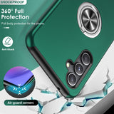 LeYi for Samsung Galaxy A54 5G Case with Glass Screen Protector and Lens Protector, Shockproof Heavy Duty Protective Slim Fit Samsung Galaxy A54 5G Cell Phone Case Cover with Rotatable Ring Holder Magnetic Kickstand for Women