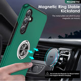 LeYi for Samsung Galaxy A54 5G Case with Glass Screen Protector and Lens Protector, Shockproof Heavy Duty Protective Slim Fit Samsung Galaxy A54 5G Cell Phone Case Cover with Rotatable Ring Holder Magnetic Kickstand for Women