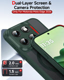 LeYi for Moto Edge 2026 Case: Compatible with Mag-Safe, Military-Grade Matte Translucent Soft-Touch Skin Funda para moto edge 2026