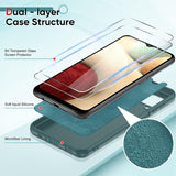 LeYi for Galaxy A12 Cases, Samsung A12 Cover with Tempered Glass Screen Protectors, Soft Silicone Ultra Slim Shockproof Cover with Anti-Scratch Microfiber Lining Samsung Galaxy A12 Case