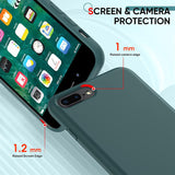 LeYi for iPhone 7 Plus/8 Plus Cases, 7 Plus/8 Plus Cover with Tempered Glass Screen Protectors, Soft Silicone Ultra Slim Shockproof Cover with Anti-Scratch Microfiber Lining 7 Plus/8 Plus Case