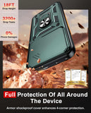 LeYi for Honor 400 5G Case:Honor 400 5G Case with Tempered Glass Screen Protector, [Military-Grade] Shockproof Kickstand Funda para