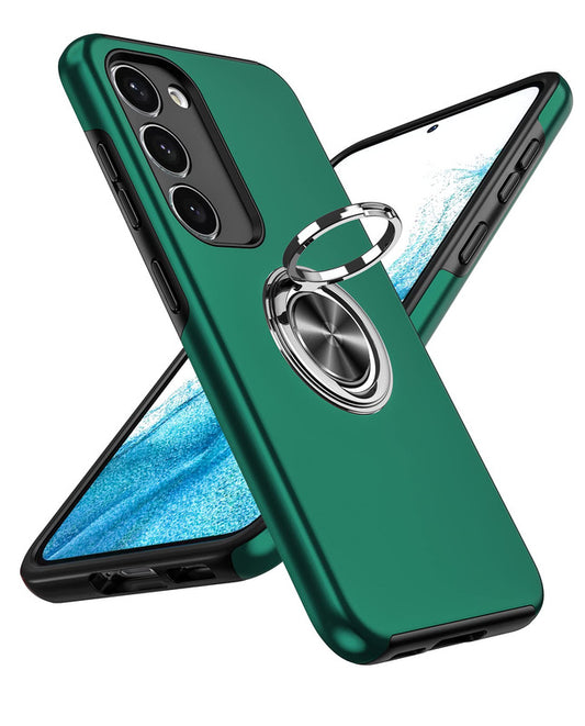 LeYi for Samsung Galaxy S23 Plus Case, Shockproof Heavy Duty Protective Slim Fit Samsung Galaxy S23 Plus Cell Phone Case Cover with Rotatable Ring Holder Magnetic Kickstand for Women