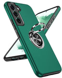 LeYi for Samsung Galaxy S22 Case, Shockproof Heavy Duty Protective Slim Fit Samsung Galaxy S22 Cell Phone Case Cover with Rotatable Ring Holder Magnetic Kickstand for Women