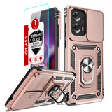 LeYi for Motorola-Moto G Stylus 5G 2024 Case: with Slide Camera Cover and Screen Protector, [Military-Grade] Cellphone Case Cover with Magnetic Ring Kickstand for Moto G Stylus 5G 2024