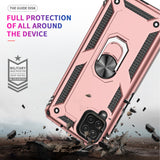 LeYi for Samsung Galaxy A12 Case with Glass Screen Protector Replacement, Military-Grade Shockproof Magnetic Ring Stand Cell Android Case Cover