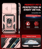 LeYi for Moto Edge-2026 Case: with Slide Camera Cover and Screen Protector, [Military-Grade] Cellphone Case Cover with Magnetic Ring Kickstand for Moto Edge 2026