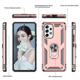 LeYi for Samsung Galaxy A53 5G Case with Glass Screen Protector Replacement, Military-Grade Shockproof Magnetic Ring Stand Cell Android Case Cover