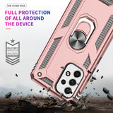 LeYi for Samsung Galaxy A53 5G Case with Glass Screen Protector Replacement, Military-Grade Shockproof Magnetic Ring Stand Cell Android Case Cover
