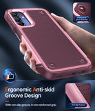 LeYi for Galaxy A15-5G Phone Case, with Screen Protector for Women, Dual Layer Protective Hard PC Back & Soft Bumper Resilient Shock Absorb Case for Samsung A03S Case