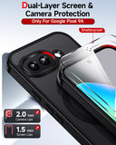 LeYi for Google Pixel-9A Case: Pixel 9A Phone Case with [2 Packs] Screen Protector & Camera Bump Protection, [Mag-Safe Fit] Matte Translucent, Shockproof para Pixel9A Cover Unlocked Accessories