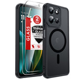 LeYi for Motorola Moto G-2026 Phone Case: Moto G Play 2026/2025 Case [Magnet Fit] with 2X Screen Protector & Raised Camera Guard, Matte Translucent Slim Translucent para Moto G 2026/2025 Case