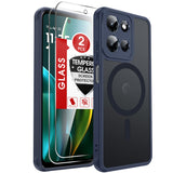 LeYi for Motorola Moto G-2026 Phone Case: Moto G Play 2026/2025 Case [Magnet Fit] with 2X Screen Protector & Raised Camera Guard, Matte Translucent Slim Translucent para Moto G 2026/2025 Case