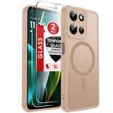 LeYi for Motorola Moto G-2026 Phone Case: Moto G Play 2026/2025 Case [Magnet Fit] with 2X Screen Protector & Raised Camera Guard, Matte Translucent Slim Translucent para Moto G 2026/2025 Case