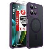 LeYi for Motorola Moto G-2026 Phone Case: Moto G Play 2026/2025 Case [Magnet Fit] with 2X Screen Protector & Raised Camera Guard, Matte Translucent Slim Translucent para Moto G 2026/2025 Case