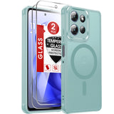 LeYi for Moto G-Power-2025/2026 Case: Motorola G Power 2026 Case [Mag-Safe Fit] with [2 Packs] Screen Protector, Raised Camera Guard Slim Translucent Soft-Touch for Moto G Power 2025 Phone Case