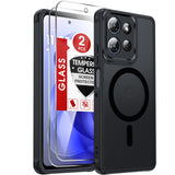 LeYi for Moto G-Power-2025/2026 Case: Motorola G Power 2026 Case [Mag-Safe Fit] with [2 Packs] Screen Protector, Raised Camera Guard Slim Translucent Soft-Touch for Moto G Power 2025 Phone Case