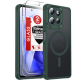 LeYi for Moto G-Power-2025/2026 Case: Motorola G Power 2026 Case [Mag-Safe Fit] with [2 Packs] Screen Protector, Raised Camera Guard Slim Translucent Soft-Touch for Moto G Power 2025 Phone Case