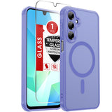 LeYi for Samsung Galaxy A16-5G Phone Case: Samsung A16 5G Case [Magnet Fit] [Full Camera Protection] with Screen Protector, Slim Matte Translucent Soft-Touch, Protection Funda para A 16