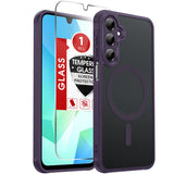 LeYi for Samsung Galaxy A16-5G Phone Case: Samsung A16 5G Case [Magnet Fit] [Full Camera Protection] with Screen Protector, Slim Matte Translucent Soft-Touch, Protection Funda para A 16