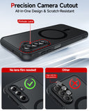 LeYi for Samsung Galaxy A17-5G Phone Case: Samsung A17 5G Case [Magnet Fit] [Full Camera Protection] with Screen Protector, Slim Matte Translucent Soft-Touch, Protection Funda para A 17