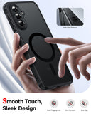 LeYi for Samsung Galaxy A17-5G Phone Case: Samsung A17 5G Case [Magnet Fit] [Full Camera Protection] with Screen Protector, Slim Matte Translucent Soft-Touch, Protection Funda para A 17