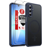 LeYi for Samsung Galaxy A17-5G Phone Case: Samsung A17 5G Case [Magnet Fit] [Full Camera Protection] with Screen Protector, Slim Matte Translucent Soft-Touch, Protection Funda para A 17