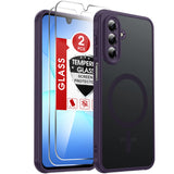 LeYi for Samsung Galaxy A17-5G Phone Case: Samsung A17 5G Case [Magnet Fit] [Full Camera Protection] with Screen Protector, Slim Matte Translucent Soft-Touch, Protection Funda para A 17