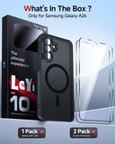 LeYi for Samsung Galaxy A26-5G Phone Case: Samsung A26 5G Case [Magnet Fit] [Full Camera Protection] with Screen Protector, Slim Matte Translucent Soft-Touch, Protection Funda para A 26