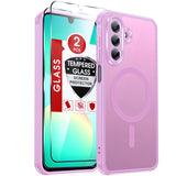 LeYi for Samsung Galaxy A26-5G Phone Case: Samsung A26 5G Case [Magnet Fit] [Full Camera Protection] with Screen Protector, Slim Matte Translucent Soft-Touch, Protection Funda para A 26
