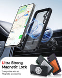 LeYi for Galaxy A35-5G Phone Case: Samsung A35 5G Case [Magnet Fit] with Screen Protector & Raised Camera Guard, Frosted Translucent Soft-Touch Skin & Full Body Protection Funda para A 35