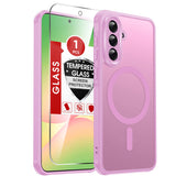 LeYi for Samsung A56 Case: A56 Phone Case [Magnet Fit] with Screen Protector & Raised Camera Guard, Frosted Translucent Soft-Touch Skin & Full Body Protection for Samsung Galaxy A56 5G Case