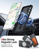 LeYi for Samsung Galaxy S25 FE Case: Compatible with Mag-Safe with Screen Protector, Military-Grade Matte Translucent Soft-Touch Skin Funda para S25FE S 25 FE