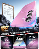 LeYi for Samsung Galaxy S25 FE Case: Compatible with Mag-Safe with Screen Protector, Military-Grade Matte Translucent Soft-Touch Skin Funda para S25FE S 25 FE
