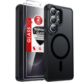 LeYi for Samsung Galaxy S26 Ultra Case: Compatible with Mag-Safe with Screen Protector, Military-Grade Matte Translucent Soft-Touch Skin Funda para S 26 Ultra