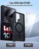 LeYi for Samsung Galaxy S26 Ultra Case: Compatible with Mag-Safe with Screen Protector, Military-Grade Matte Translucent Soft-Touch Skin Funda para S 26 Ultra