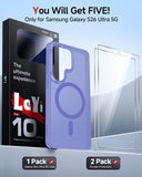 LeYi for Samsung Galaxy S26 Ultra Case: Compatible with Mag-Safe with Screen Protector, Military-Grade Matte Translucent Soft-Touch Skin Funda para S 26 Ultra