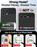 LeYi for Revvl 8-Pro Phone Case: [Mag-Safe Fit] with Screen Protector & Raised Camera Guard, Matte Translucent Slim Translucent Soft-Touch Protective para Tmobile Revvl 8 Pro Case