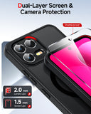 LeYi for Revvl 8-Pro Phone Case: [Mag-Safe Fit] with Screen Protector & Raised Camera Guard, Matte Translucent Slim Translucent Soft-Touch Protective para Tmobile Revvl 8 Pro Case