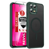 LeYi for Revvl 8-Pro Phone Case: [Mag-Safe Fit] with Screen Protector & Raised Camera Guard, Matte Translucent Slim Translucent Soft-Touch Protective para Tmobile Revvl 8 Pro Case