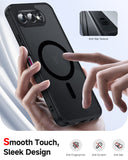 LeYi for Revvl-8 Phone Case: [Mag-Safe Fit] with Screen Protector & Raised Camera Guard, Matte Translucent Slim Translucent Soft-Touch Protective para Tmobile Revvl 8 Case