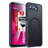 LeYi for Revvl-8 Phone Case: [Mag-Safe Fit] with Screen Protector & Raised Camera Guard, Matte Translucent Slim Translucent Soft-Touch Protective para Tmobile Revvl 8 Case