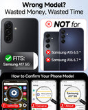 LeYi for Samsung Galaxy A17 4G/5G Phone Case with 2 Tempered Glass Screen Protector, Translucent Matte Back Cover Slim Shockproof Protective Mobile Cover for A 17