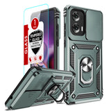 LeYi for Motorola-Moto G Stylus 5G 2024 Case: with Slide Camera Cover and Screen Protector, [Military-Grade] Cellphone Case Cover with Magnetic Ring Kickstand for Moto G Stylus 5G 2024