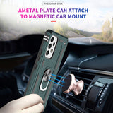 LeYi for Samsung Galaxy A53 5G Case with Glass Screen Protector Replacement, Military-Grade Shockproof Magnetic Ring Stand Cell Android Case Cover