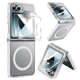 LeYi for Samsung-Galaxy-Z-Flip-6-Case: Galaxy Z Flip 6 Case [Compatible with MagSafe] with Fast Magnetic Integrated Structure Funda para Z Flip 6