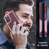 LeYi for Galaxy A13-5G Phone Case, with Screen Protector for Women, Dual Layer Protective Hard PC Back & Soft Bumper Resilient Shock Absorb Case for Samsung A14 Case