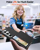 LeYi for Galaxy-S26-Ultra Case with Card Holder: Wallet Phone Funda para for Samsung S26ultra Cover Rugged Heavy Duty Military Grade Shockproof Samsungs26 Ultra Cases Black