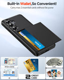 LeYi for Galaxy-S26-Plus Case with Card Holder: Wallet Phone Funda para for Samsung S26Plus Cover Rugged Heavy Duty Military Grade Shockproof Samsungs26 Plus Cases Black