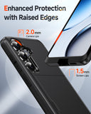 LeYi for Galaxy-S26 Case with Card Holder: Wallet Phone Funda para for Samsung S26 Cover Rugged Heavy Duty Military Grade Shockproof Samsungs26 Cases Black